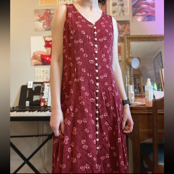 ❌sold on depop❌ Vintage 90s floral maxi dress - Picture 4 of 5